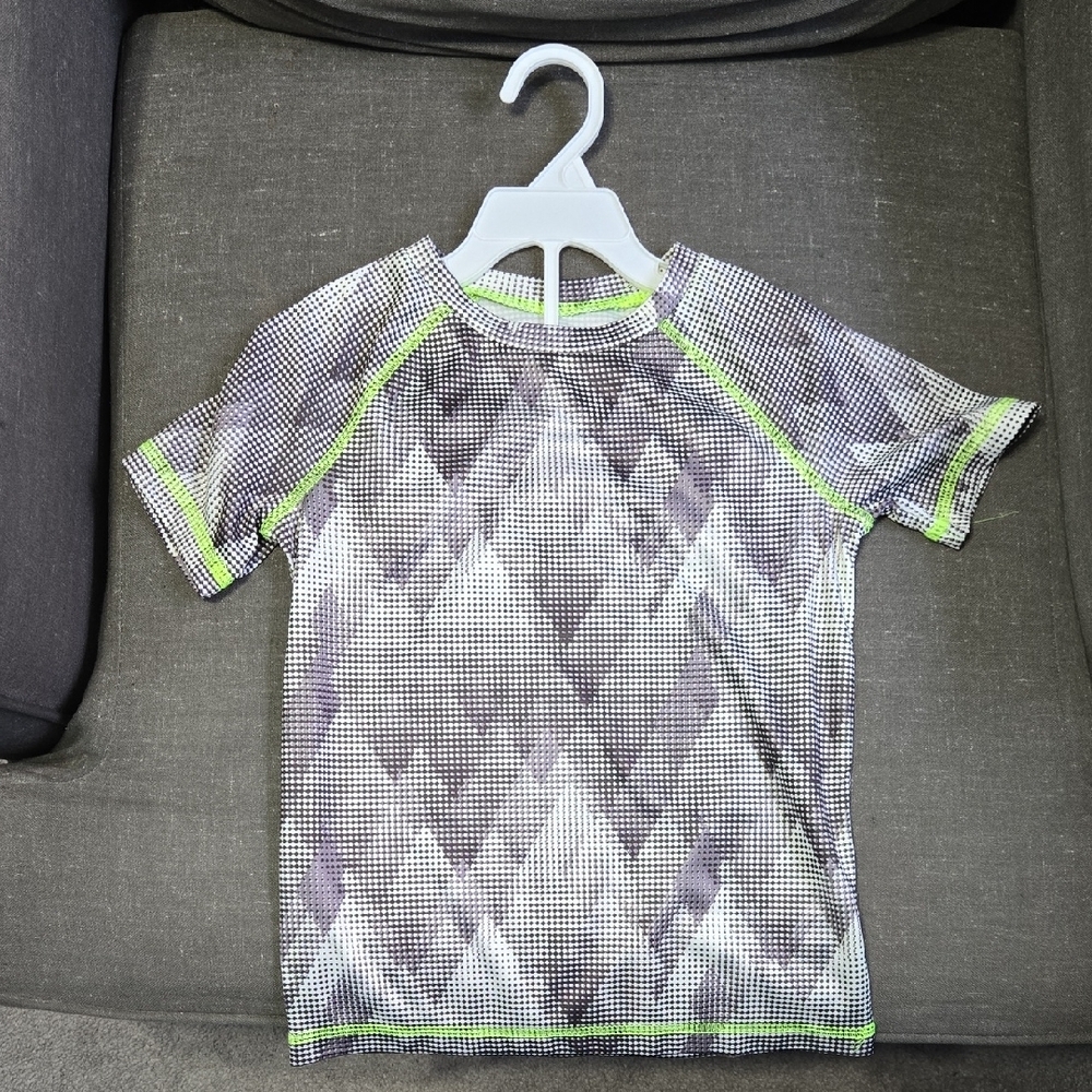 Boys Atlethic Shirt - Gray and Green‎